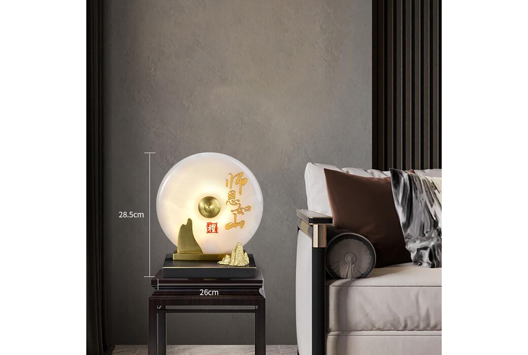 名莱 新中式(铜+玉石)台灯 4P-MT6008