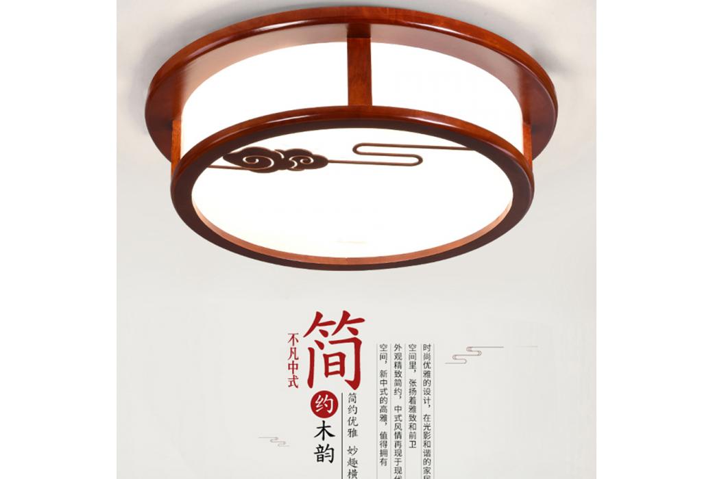 檀颂中式（橡木+亚克力）吸顶灯Q-8829 26/36/46/56